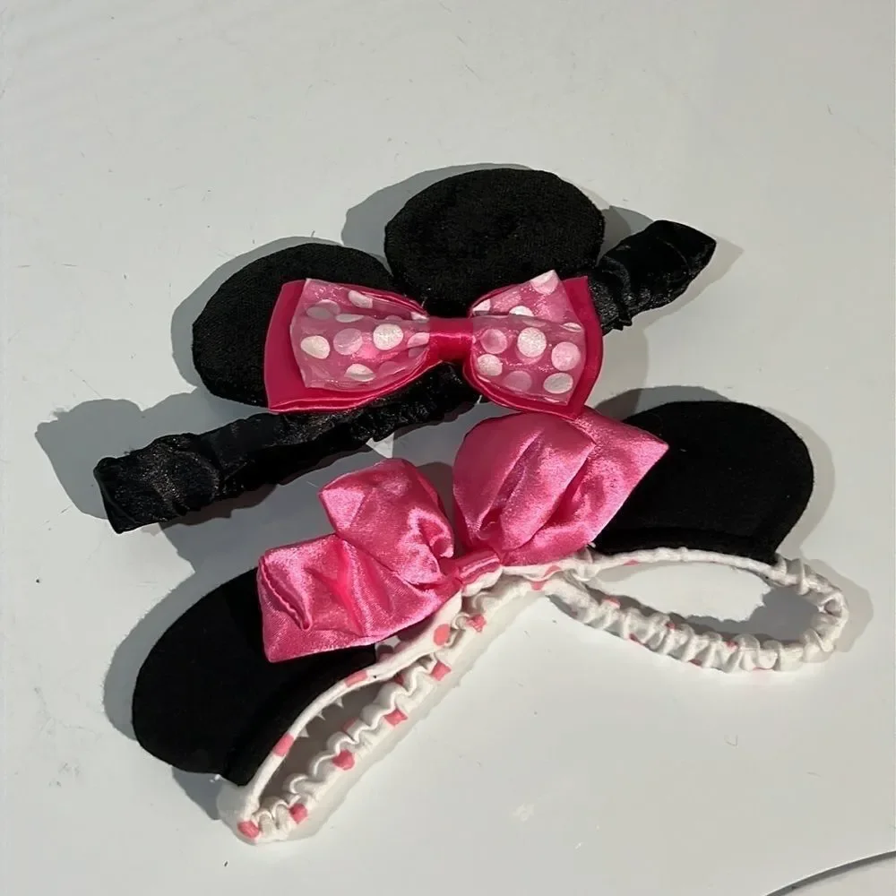 Bundle 3 for $15 Adorable Disney Minnie Mouse Ear Toddler/Child Headbands Set
